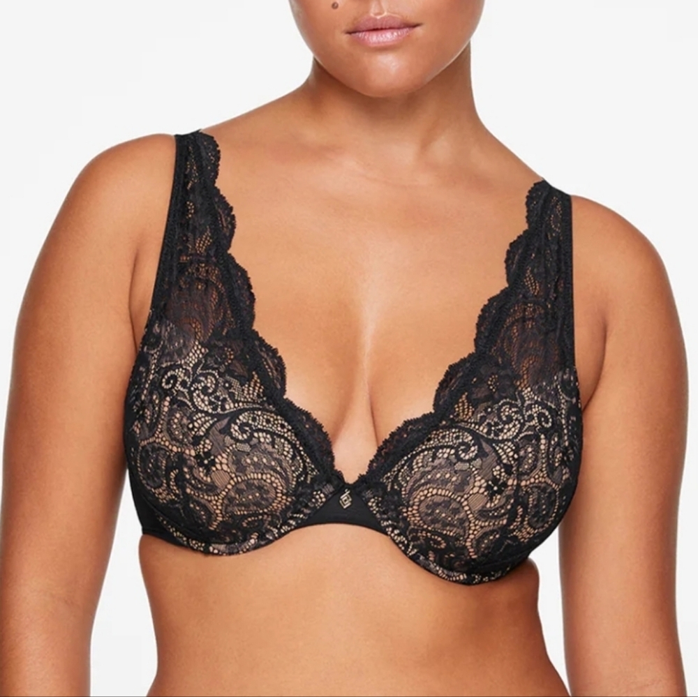 ThirdLove 24/7 Lace Contour Plunge Bra, 34B - Picture 6 of 7